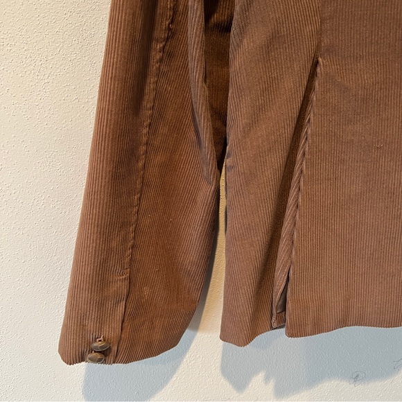 Vintage 80s Silver Unicorn Corduroy Lined Blazer - Picture 8 of 10